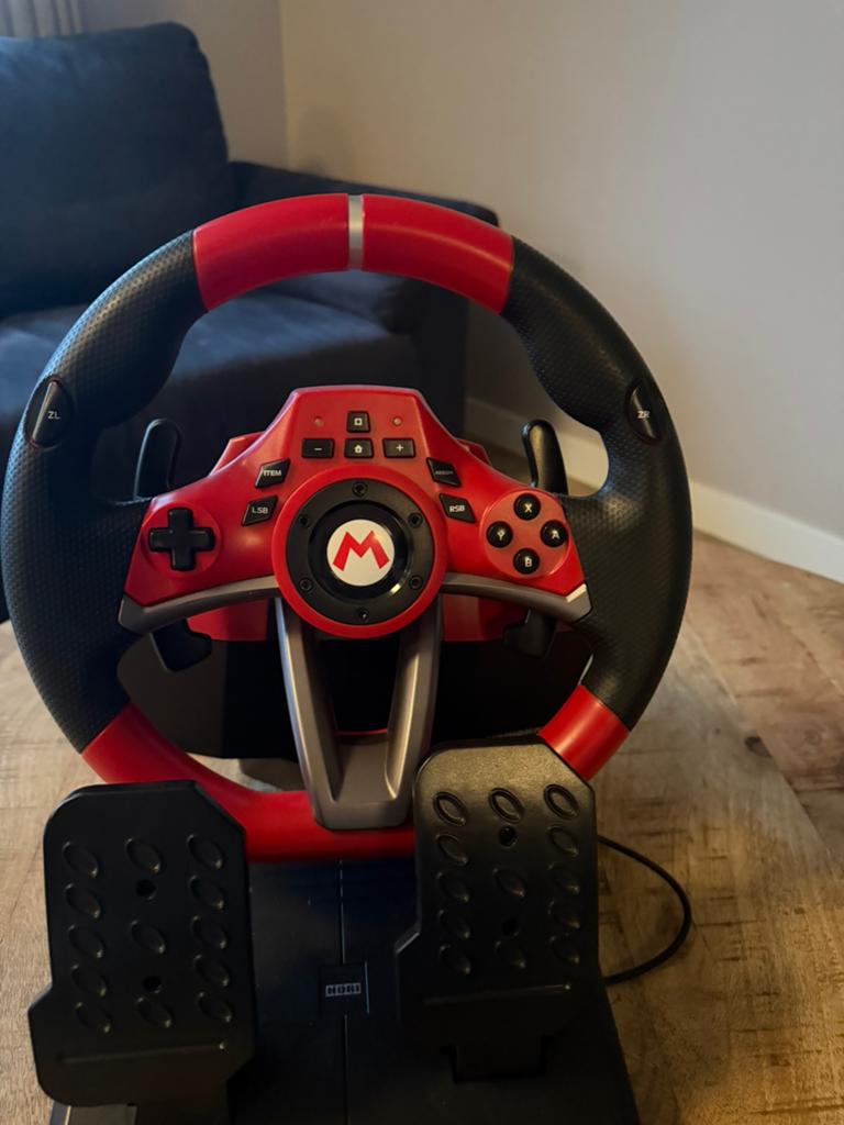 Mario kart racing wheel pro deluxe, Ophalen, Gebruikt, 1 speler, Racen en Vliegen