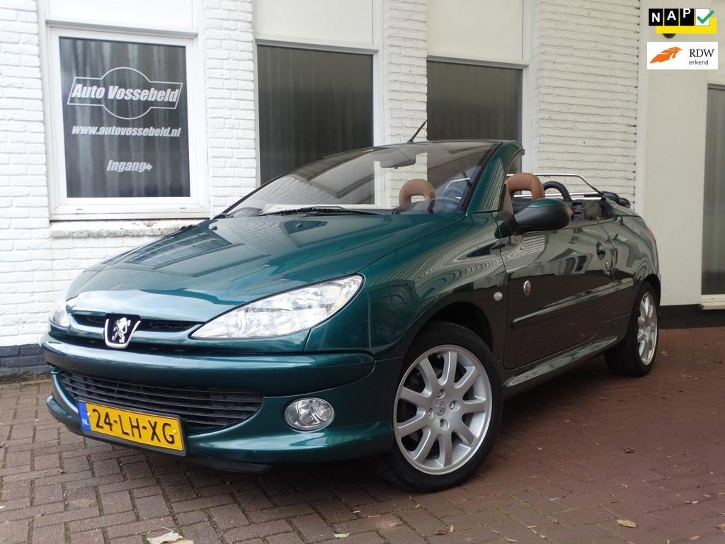 Peugeot 206 CC 1.6-16V Roland Garros Airco, Nieuwe APK, Auto's, Voorwielaandrijving, Gebruikt, 4 cilinders, Cabriolet