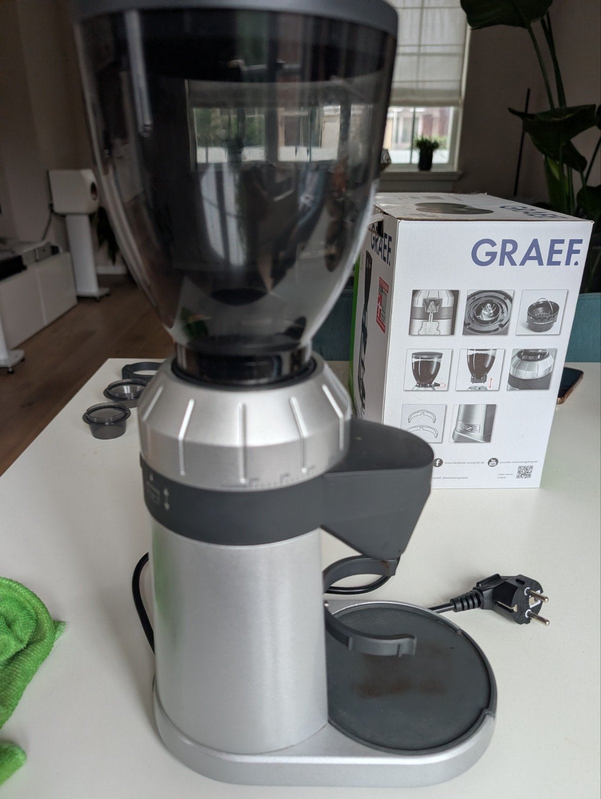 Graef CM 800 Koffiemolen - Zo goed als nieuw, Ophalen of Verzenden, Zo goed als nieuw, Espresso apparaat