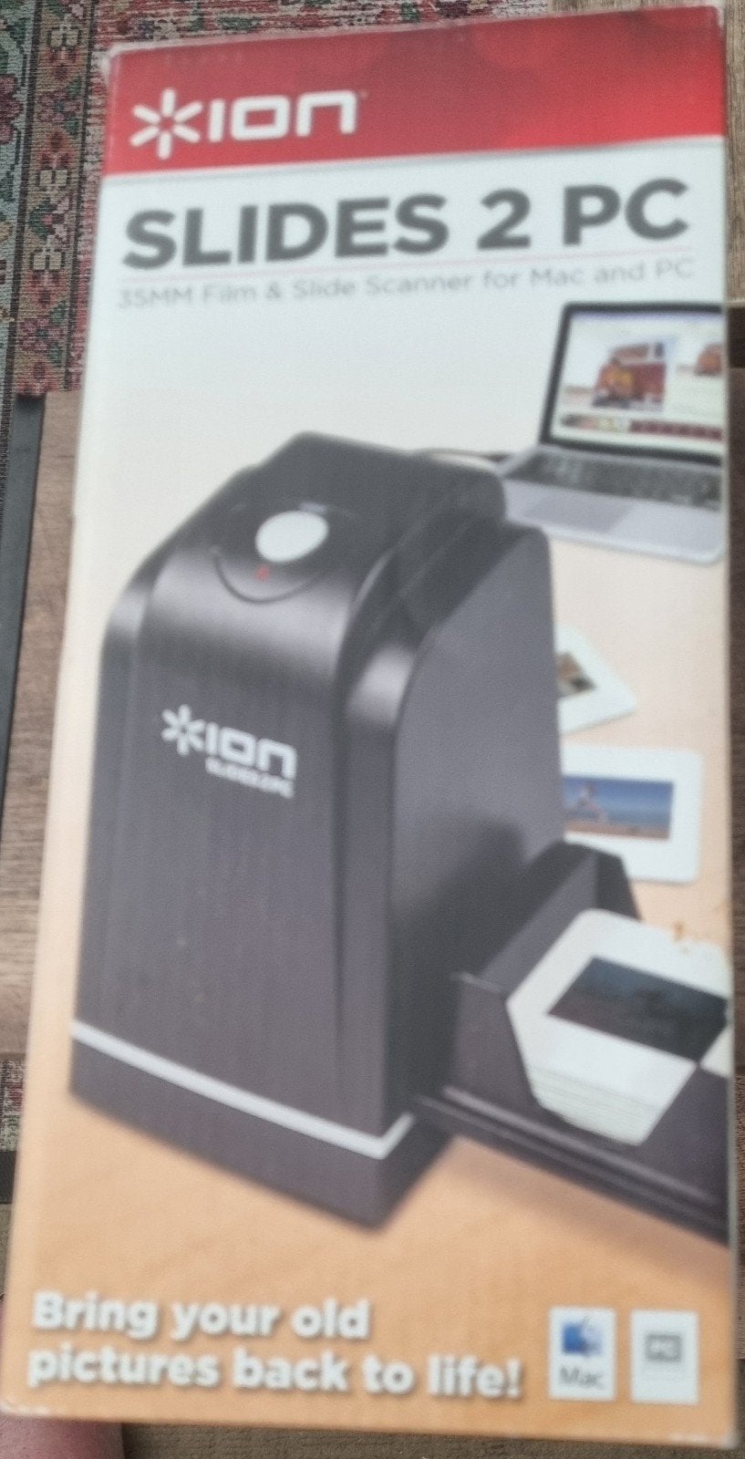 Ion Slides 2 PC 35mm Film & Slide Scanner voor Mac en PC, Computers en Software, Scanners, Nieuw, Diascanner, MacOS, Windows, Verzenden