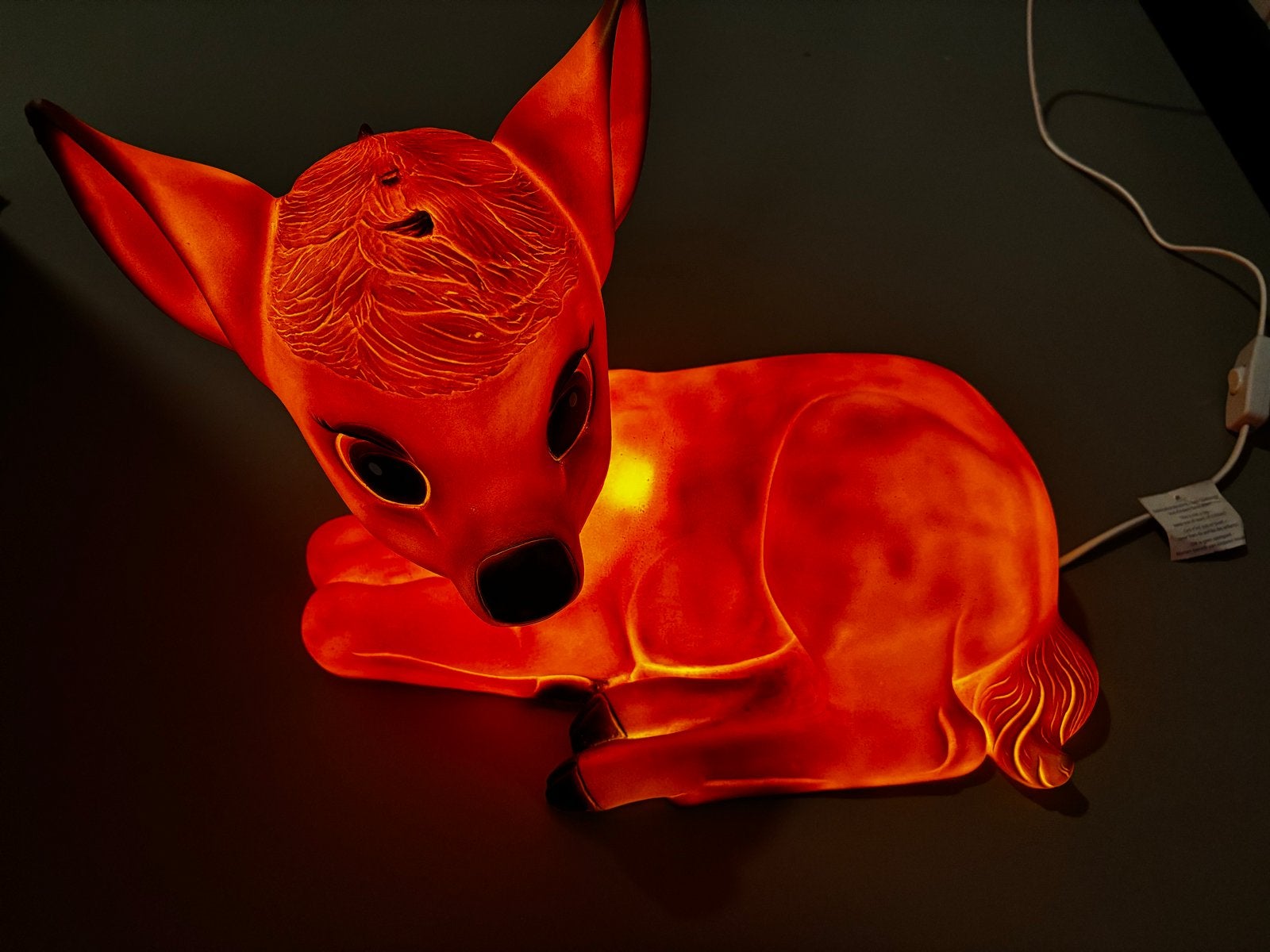 Heico Bambi Lamp - Vintage Nachtlampje Hertje, Ophalen of Verzenden, Zo goed als nieuw, Vintage