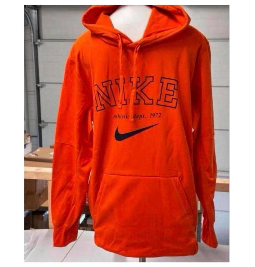 The Nike Hood hoodie sweater NIEUW thermofit L oranje NEW, Kleding | Heren, Truien en Vesten, Nieuw, Maat 52/54 (L), Oranje, Ophalen of Verzenden