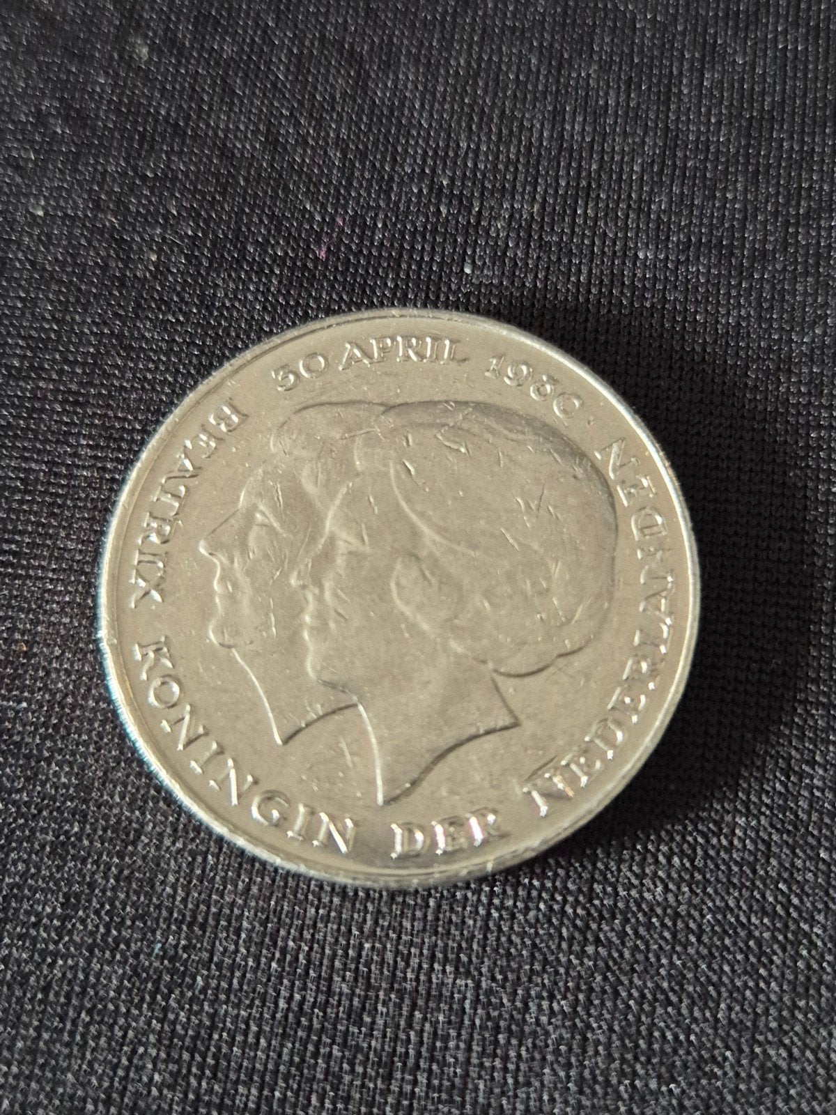 2½ Gulden Beatrix inhuldigingsmunt 1980, Postzegels en Munten, Munten | Nederland, Ophalen of Verzenden, Koningin Beatrix, 2½ gulden
