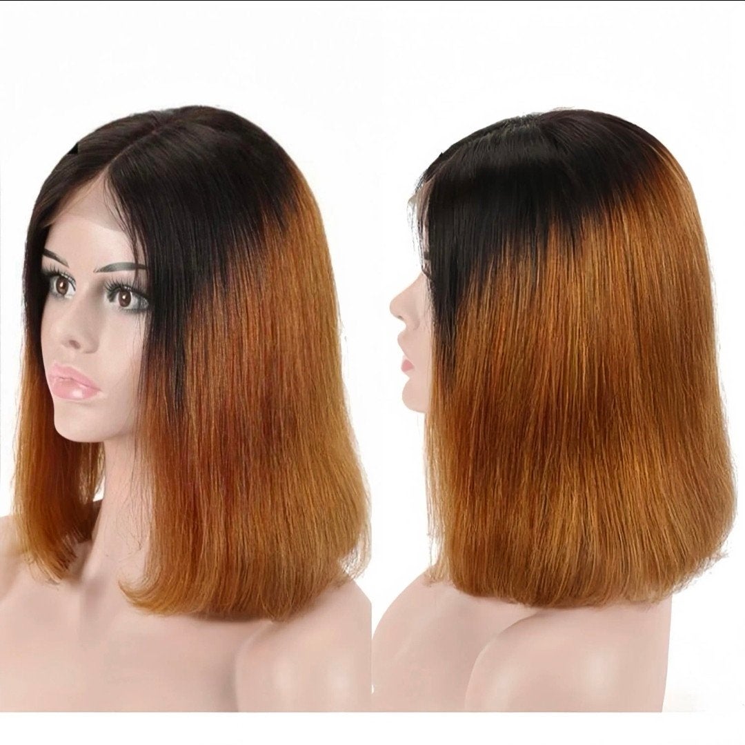 10 inch 13x4 frontal bob wig 100% menselijke haar, Ophalen of Verzenden, Nieuw, Pruik of Haarverlenging