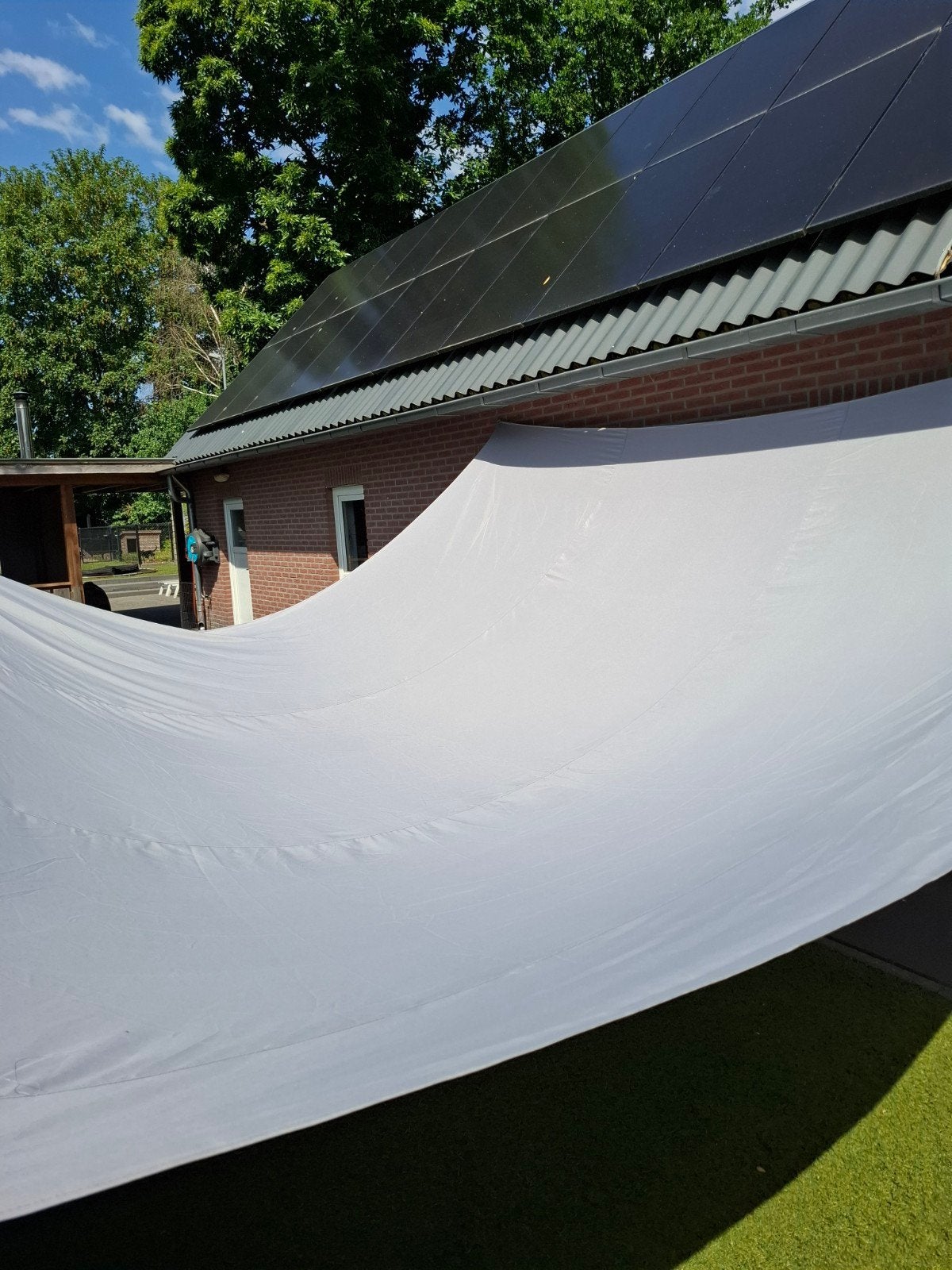 Schaduwdoek 5x5, Tuin en Terras, Ophalen of Verzenden, Nieuw