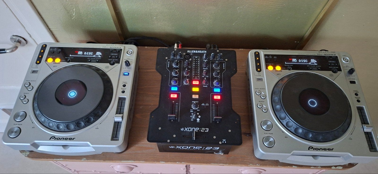 Allen & Heath xone 23 + 2x Pioneer cdj800, Ophalen, Gebruikt, Dj-set, Pioneer