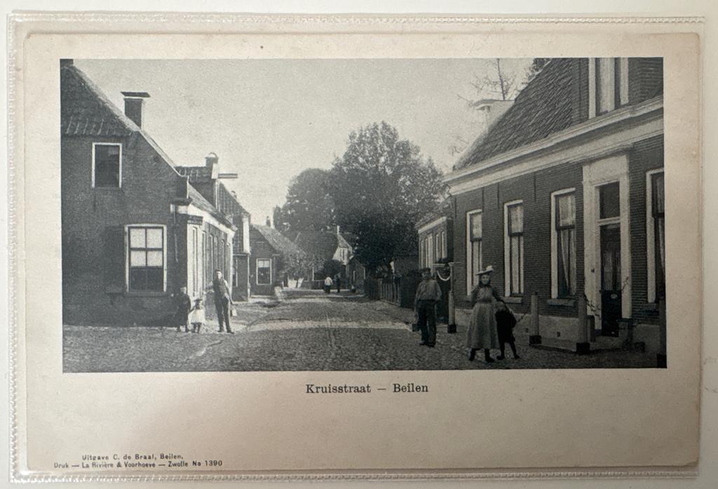 Oude Ansichtkaart Kruisstraat Beilen - Uitgave C. de Braal, Ophalen, Voor 1920, Ongelopen, Drenthe