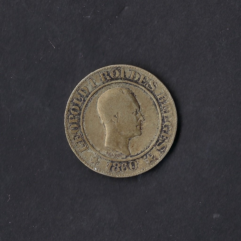 20 centimes 1860 Leopold I, Postzegels en Munten, Ophalen of Verzenden, Losse munt