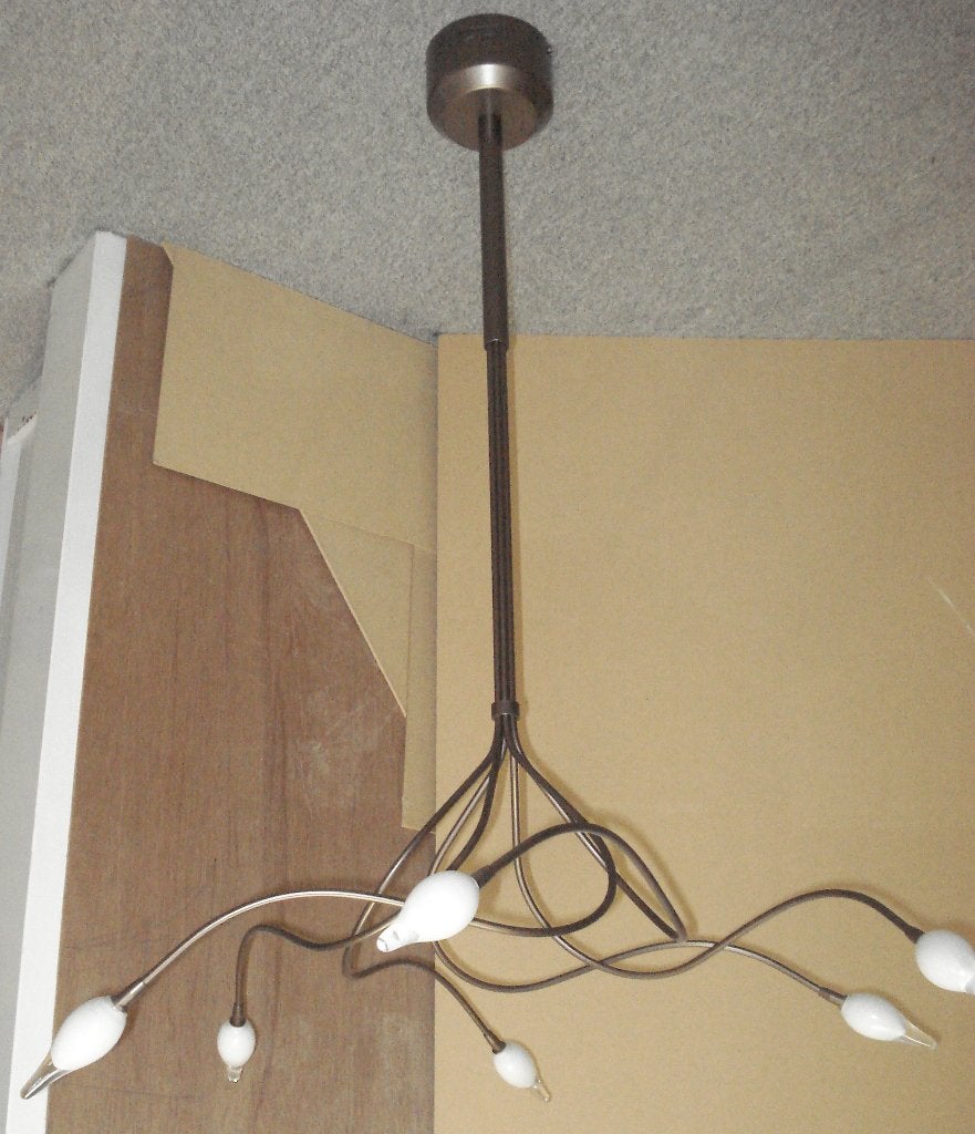 hanglamp, Ophalen, Gebruikt, Glas, G4
