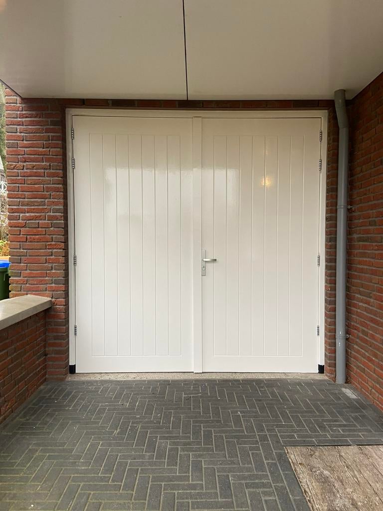garagedeuren hardhout, Gratis Opmaat Gemaakt!, Ophalen of Verzenden, Hout, 120 cm of meer, 215 cm of meer
