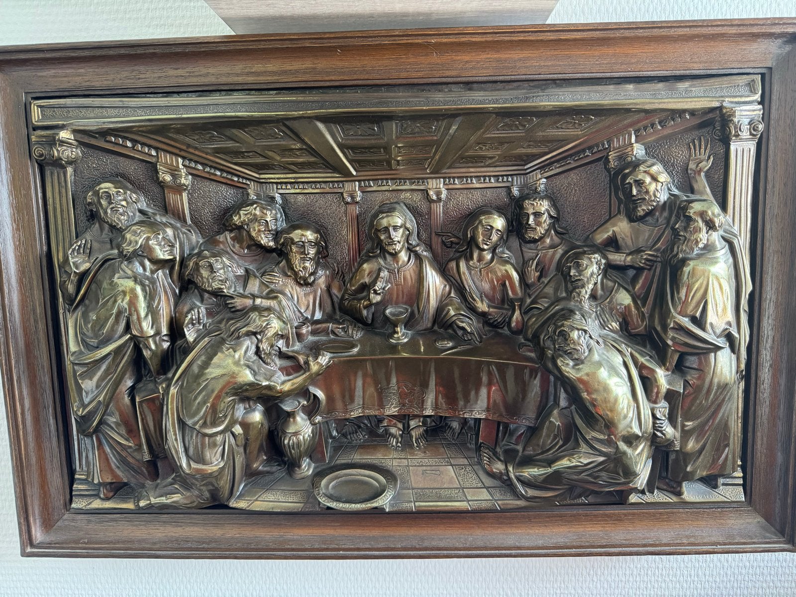 Het Laatste Avondmaal reliëf - 40x63cm, Ophalen of Verzenden