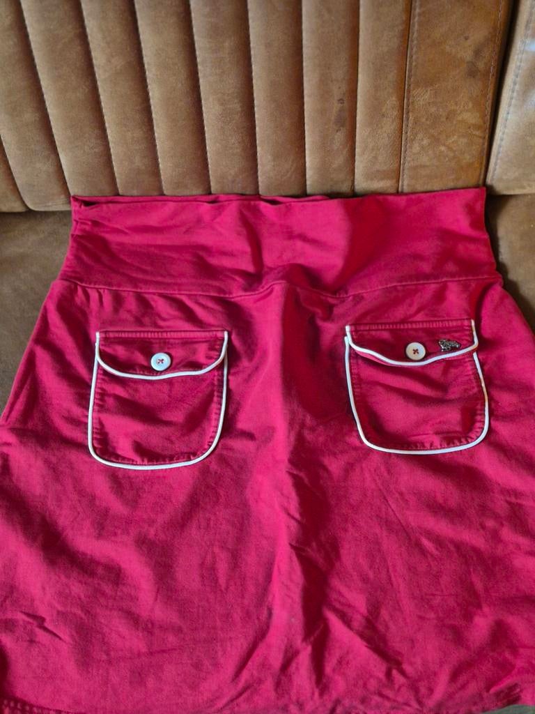 Tante Betsy rood rokje met zakken, Tante Betsy, Maat 46/48 (XL) of groter, Ophalen of Verzenden, Zo goed als nieuw