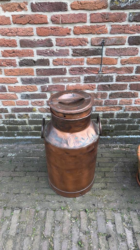 Zeer groot formaat koperen melkbus, Ophalen, Gebruikt, Meerkleurig, Landelijk