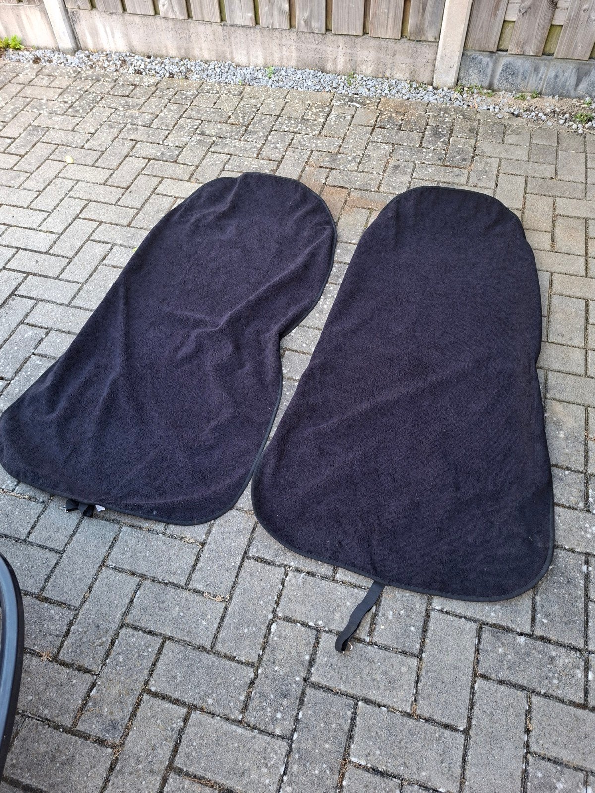 2 badstof stoelhoezen, Ophalen, Nieuw
