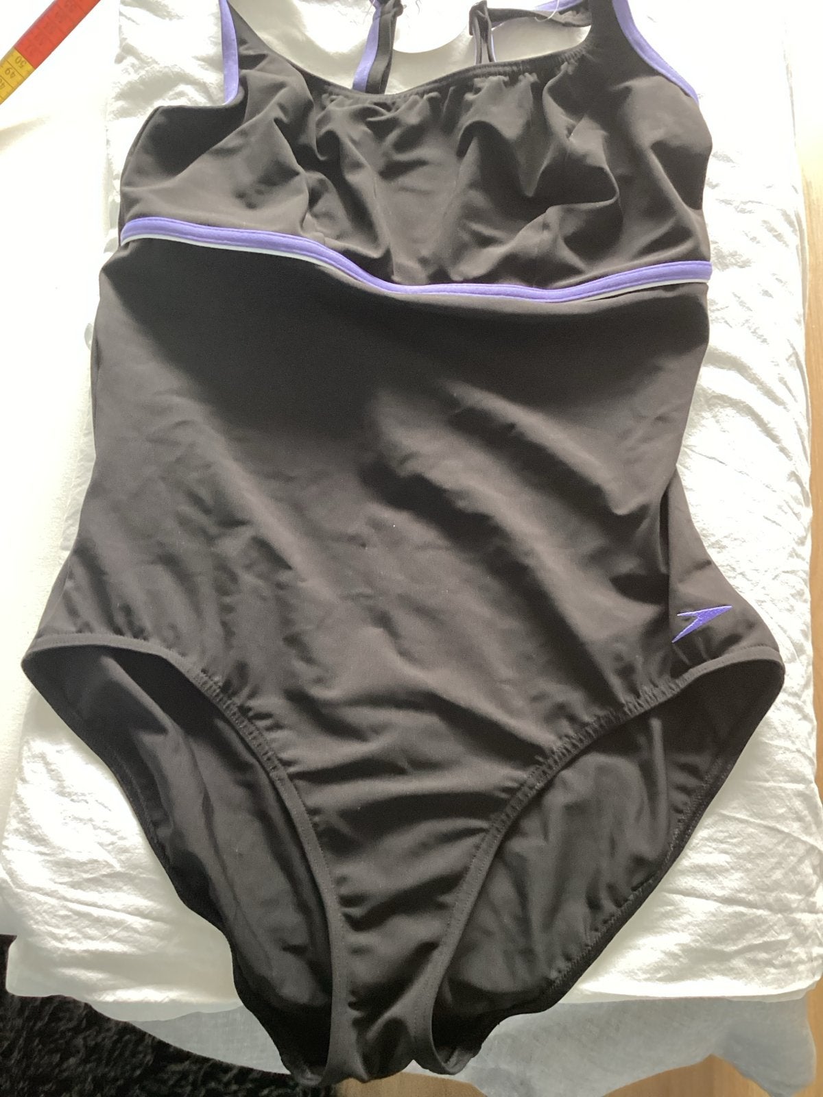Speedo Sculpture Badpak Zwart/Paars - Nieuw met labels, Kleding | Dames, Badmode en Zwemkleding, Ophalen of Verzenden, Nieuw, Zwart