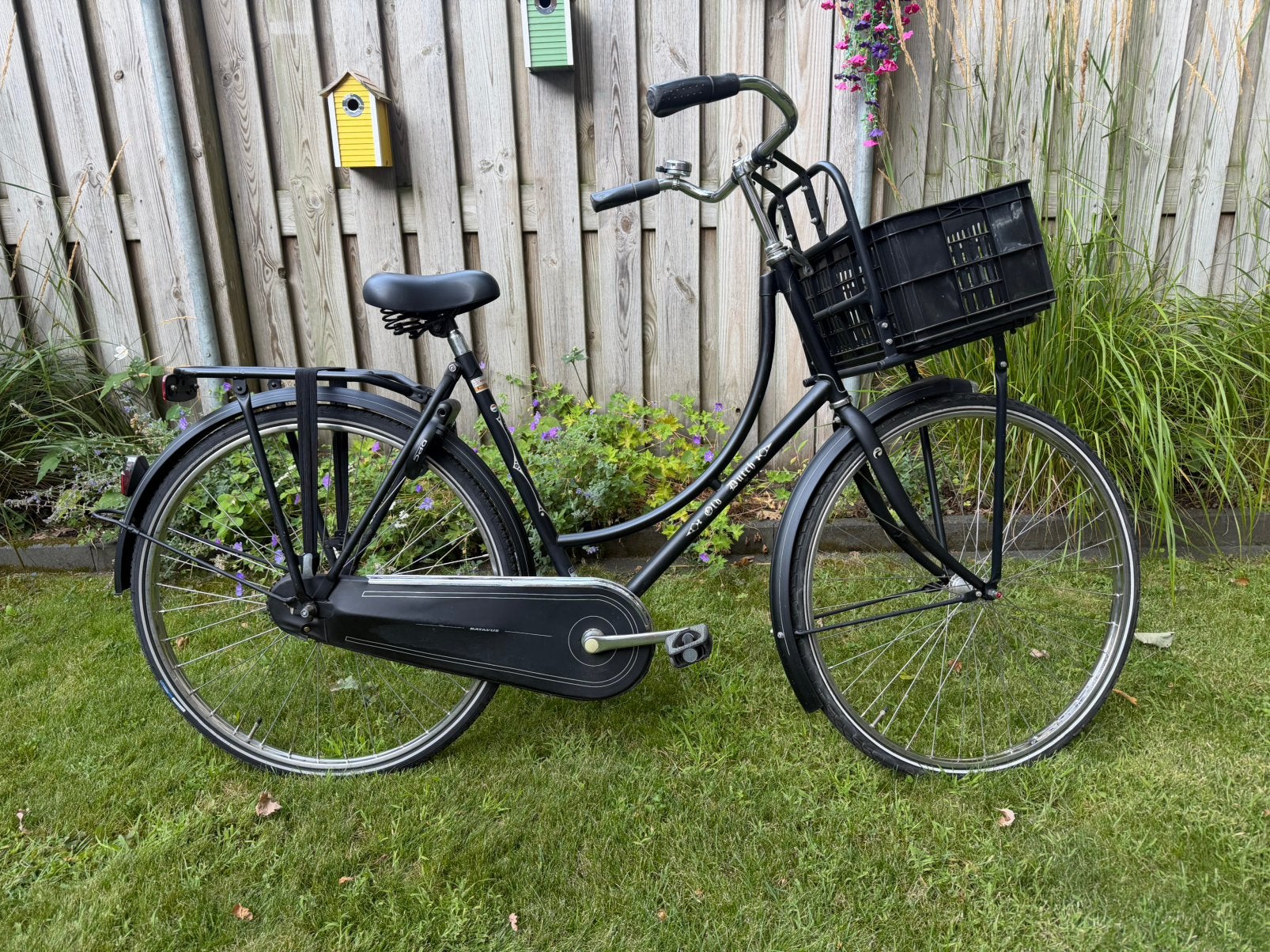 Batavus old dutch omafiets transportfiets compleet met krat!, 53 tot 56 cm, Ophalen, Gebruikt, Terugtraprem