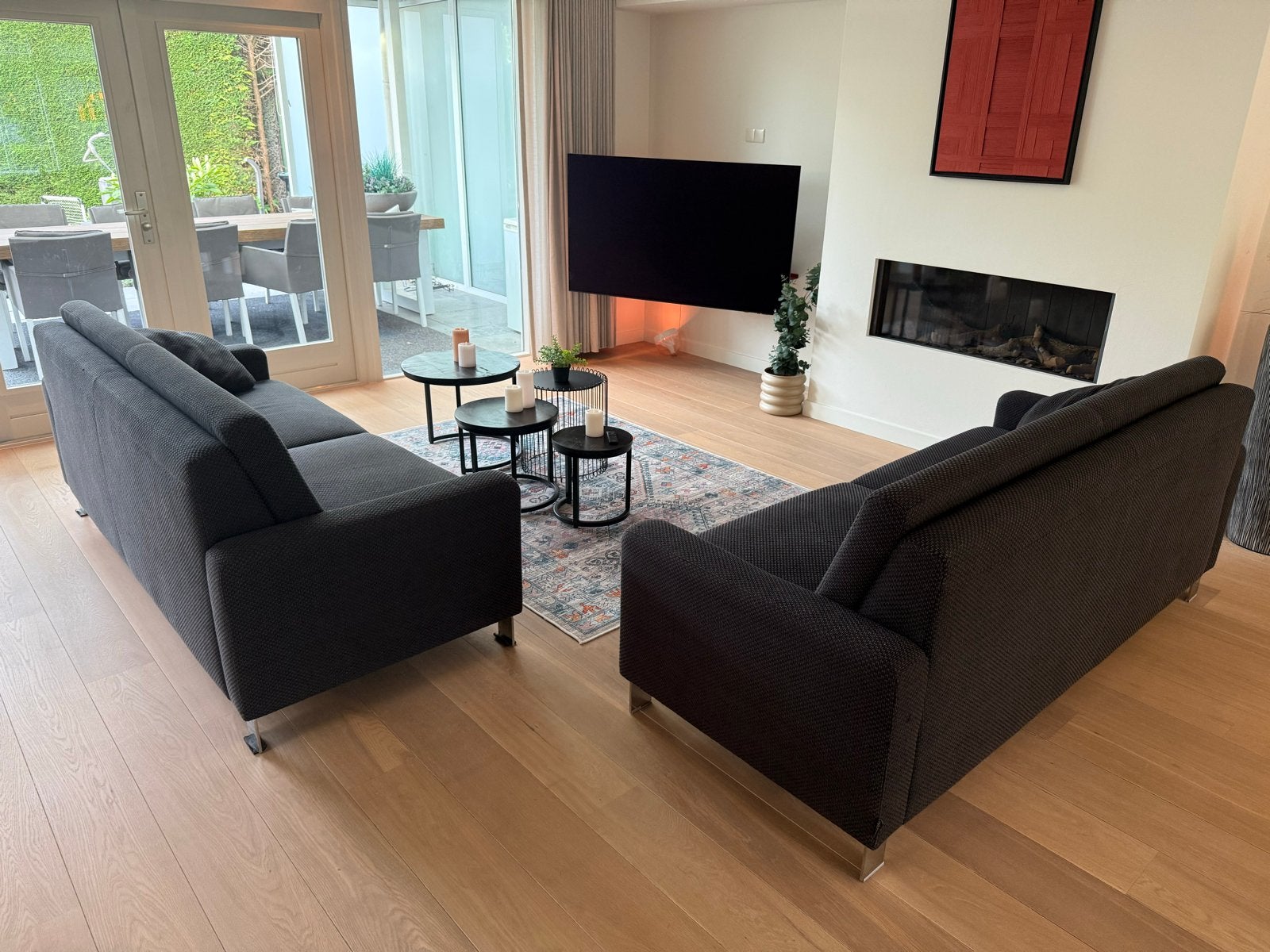 Set van 2 NovaStyle Collection banken, zo goed als nieuw, Huis en Inrichting, Driepersoons, 75 tot 100 cm, Ophalen of Verzenden