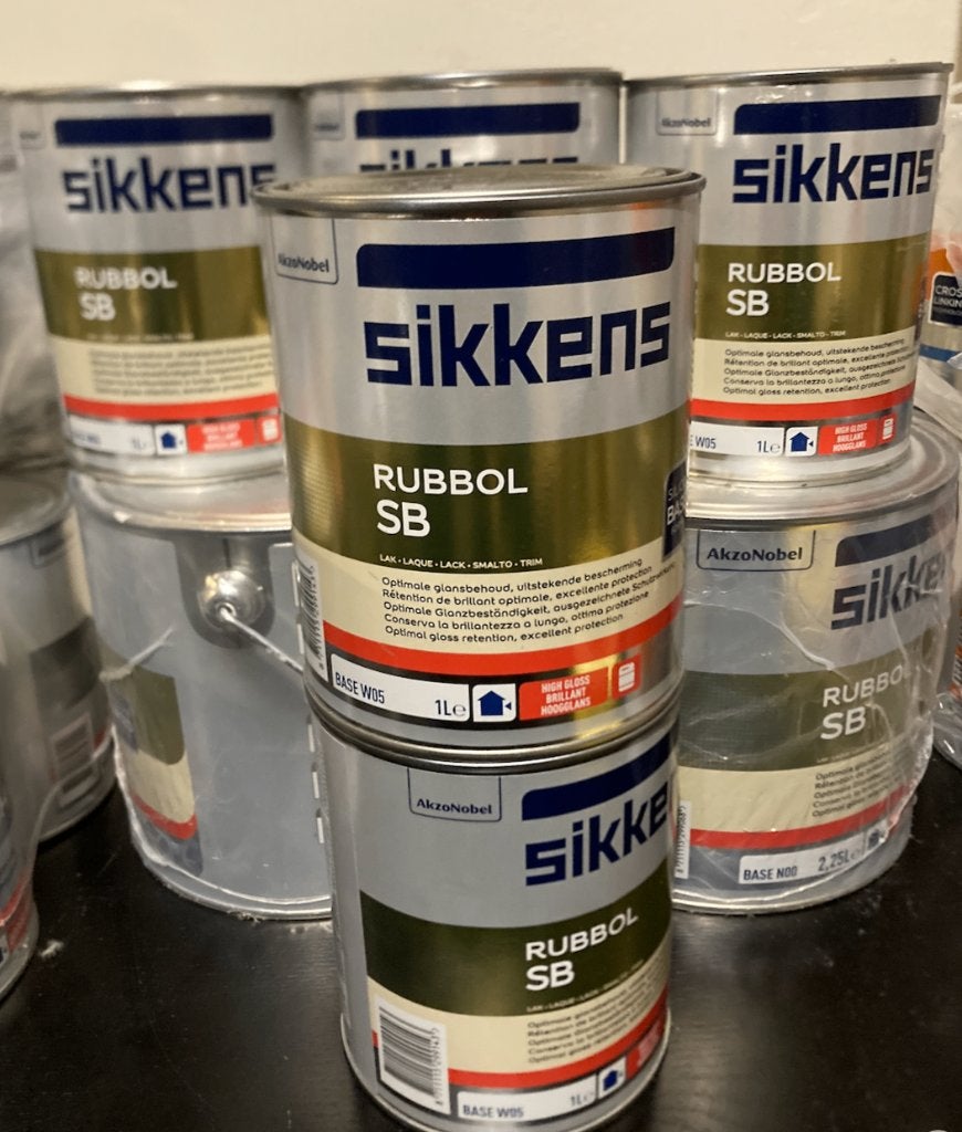 Sikkens Rubbol SB | Hoogglans | Wit/RAL 9010, 9016, 9001...., Wit, Nieuw, Ophalen of Verzenden, 20 liter of meer