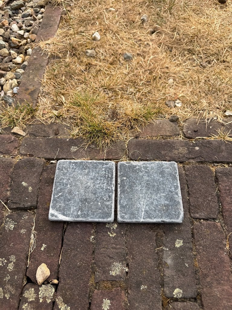 Marmeren tegels 10x10 cm - zwart, Nero Carrera, Ophalen, Nieuw, Minder dan 20 cm, Minder dan 20 cm