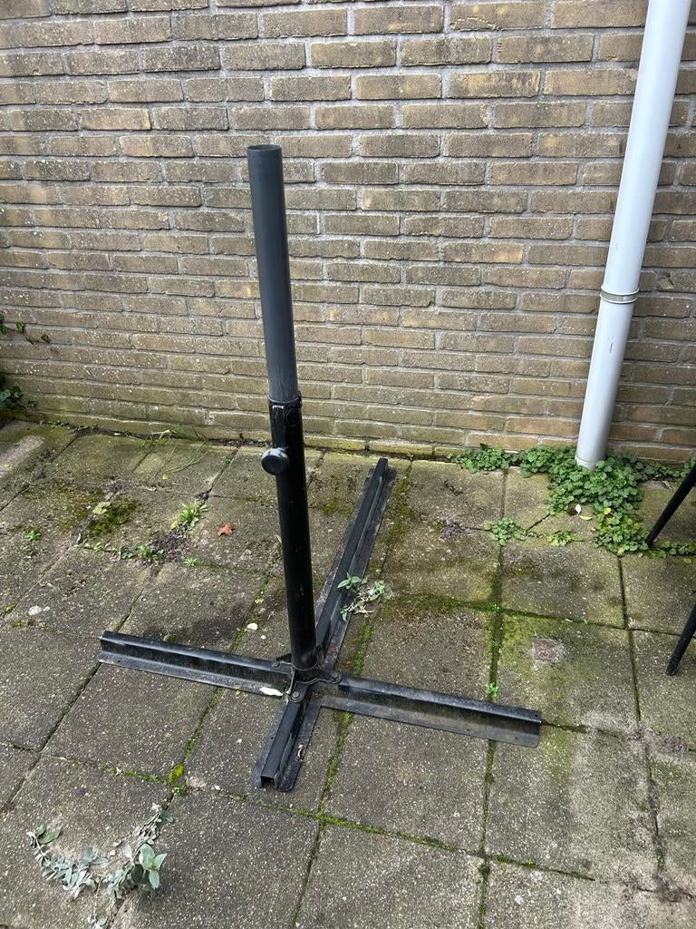 Parasolvoet, Tuin en Terras, Tuintafels, Ophalen, Gebruikt, Vierkant, Plastic