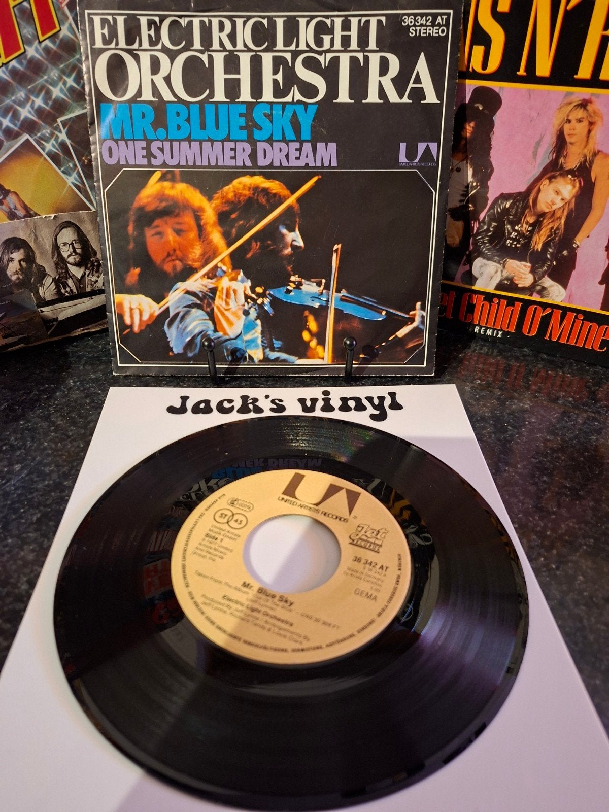 Electric Light Orchestra - Mr. Blue Sky (7 inch vinyl)1978, Gebruikt, Pop, 7 inch, Ophalen of Verzenden