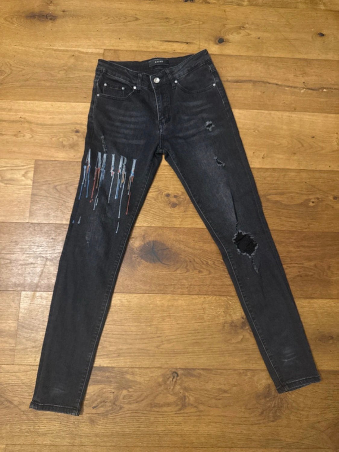 Amiri denim, Kleding | Heren, Verzenden, Zo goed als nieuw, Blauw, W33 - W34 (confectie 48/50)