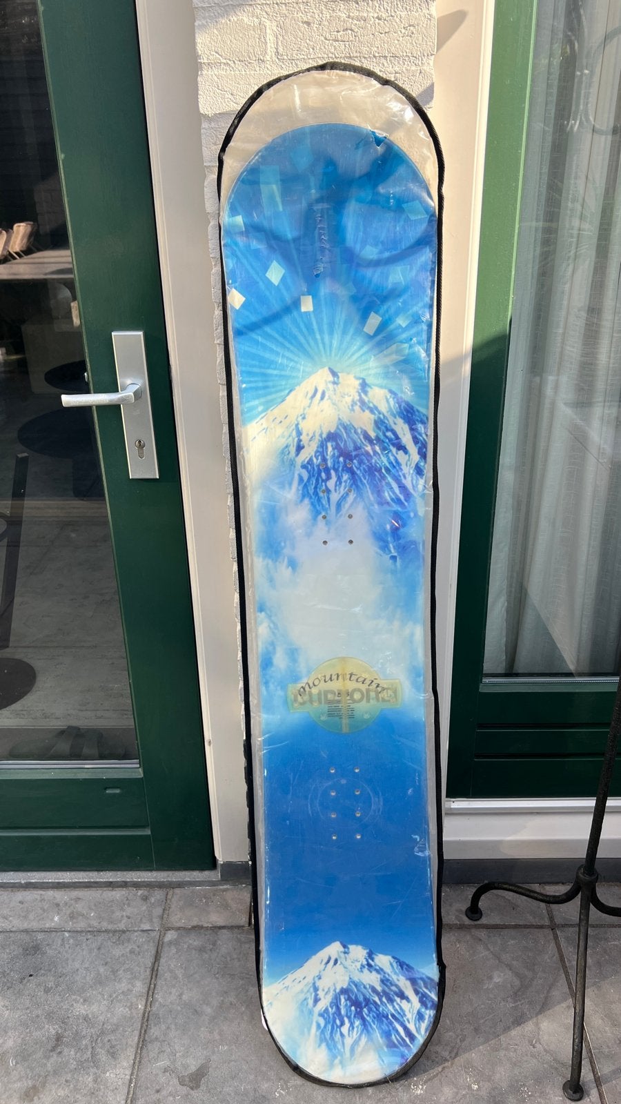 Snowboard Mountain Heroes 150 cm met hoes, Ophalen, Gebruikt, Board