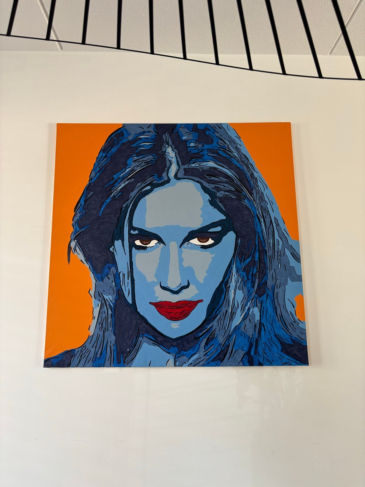 Modern Pop-Art Vrouwenportret - 100x100cm, Ophalen of Verzenden