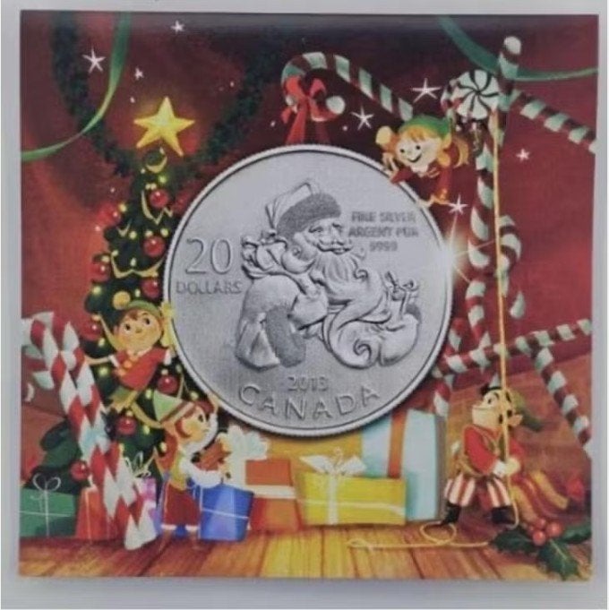 Canada - 20 Dollars 2013 - Santa Claus, Postzegels en Munten, Verzenden, Noord-Amerika, Setje, Zilver
