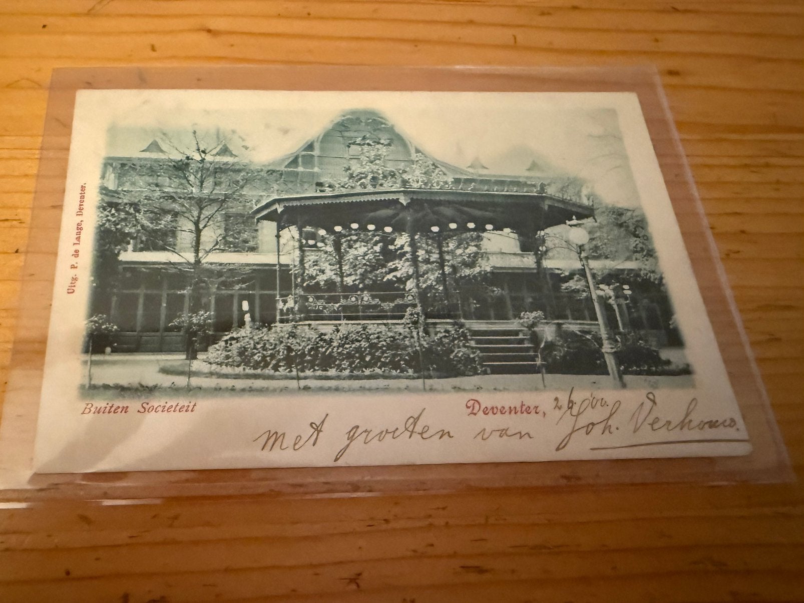 Ansichtkaart Deventer Buiten Societeit, Ophalen of Verzenden, Voor 1920, Overijssel