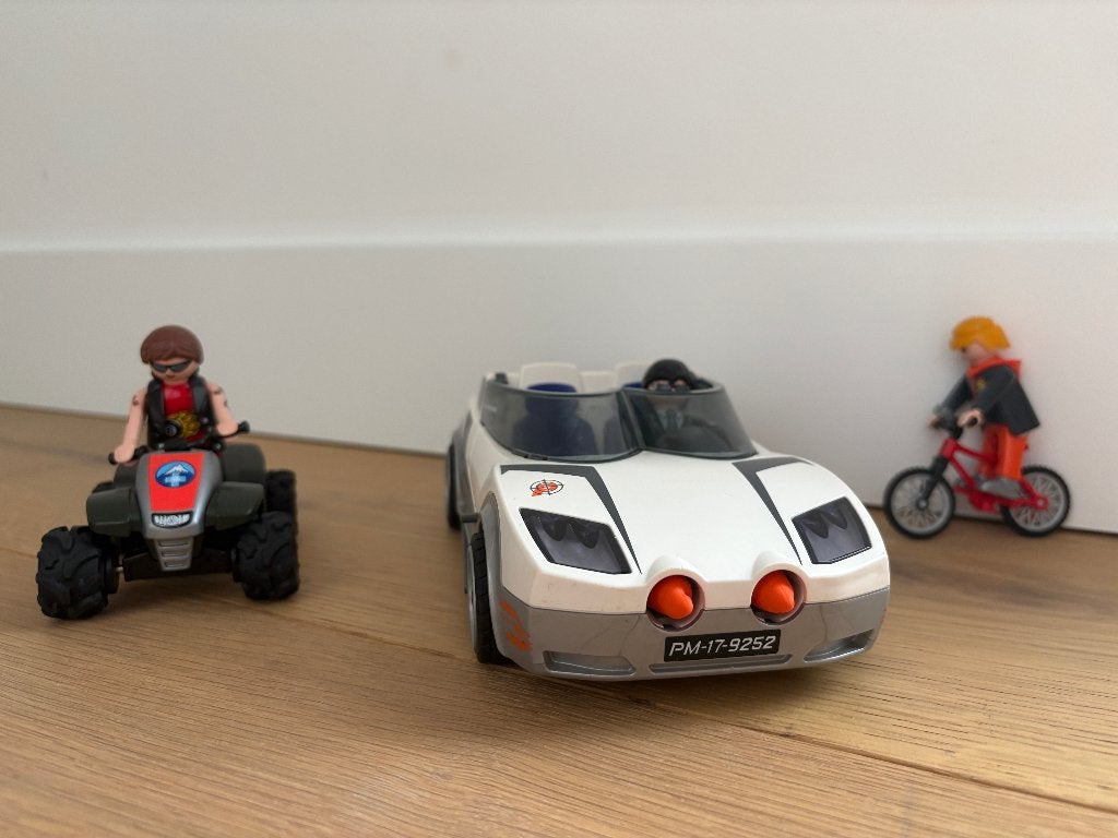 Playmobil Top Agent auto 71587, quad en fietser, Complete set, Voertuig, Ophalen of Verzenden, Zo goed als nieuw