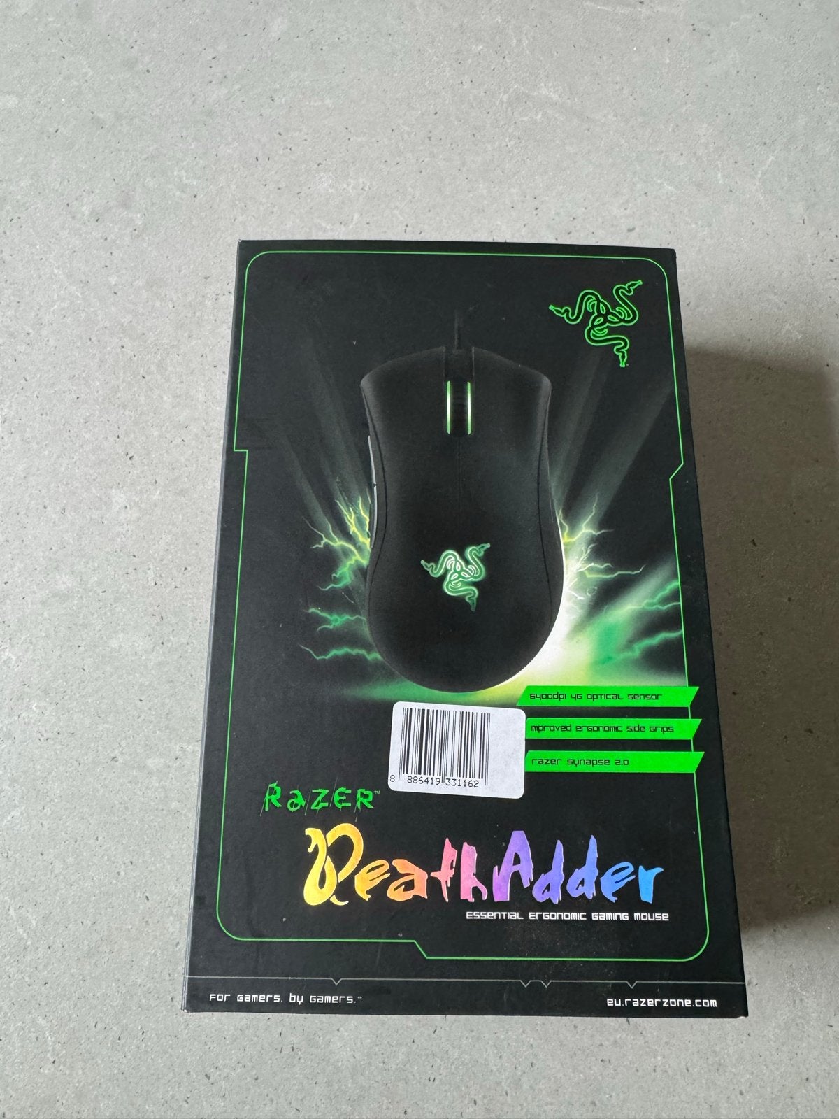 Razer DeathAdder Essential Gaming Muis - Bedraad, Computers en Software, Rechtshandig, Muis, Gebruikt, Ergonomisch