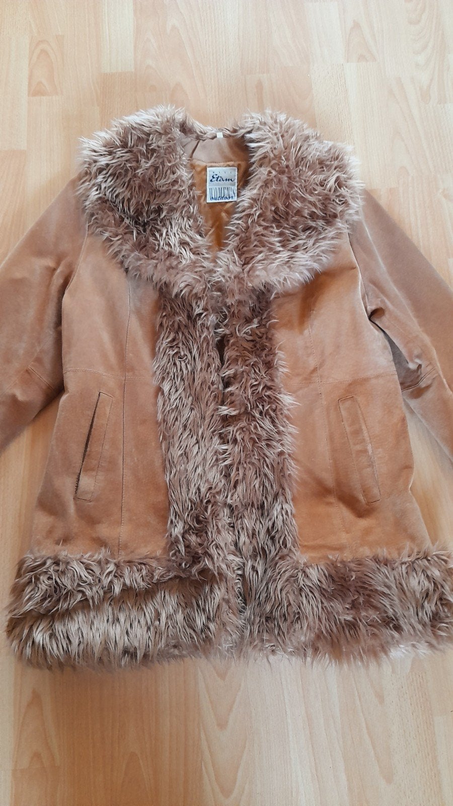 Vintage jas maat 38-40, Kleding | Dames, Maat 38/40 (M), Bruin, Ophalen of Verzenden, Zo goed als nieuw