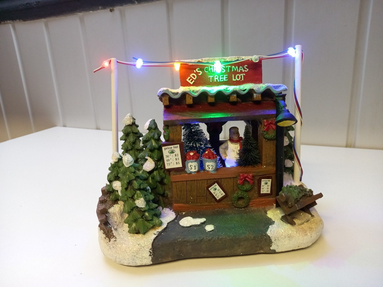 kerstdorp kerstboom verkoop 20 cm bieden, Ophalen of Verzenden