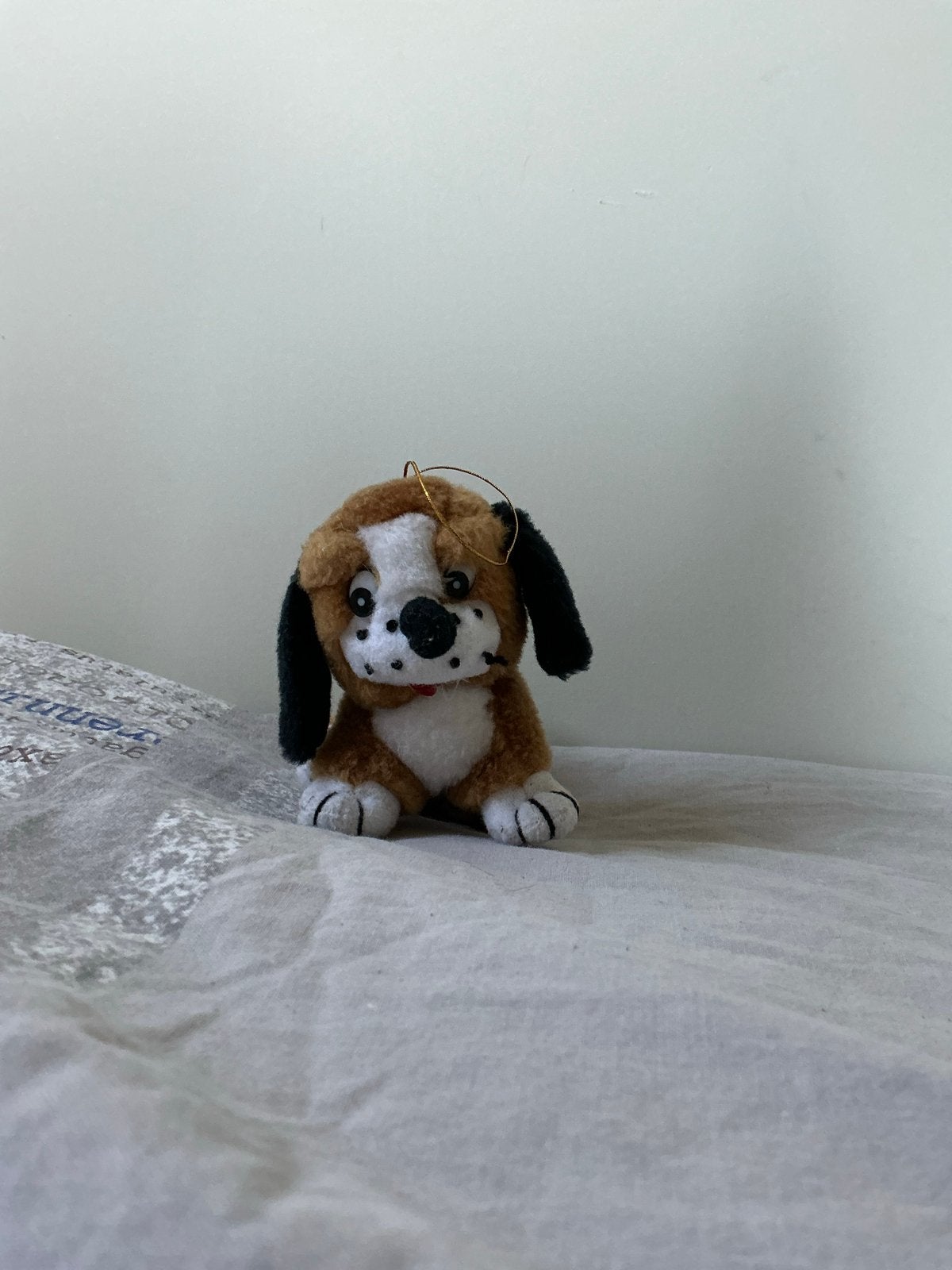 Schattige kleine bruine hond knuffel, Kinderen en Baby's, Speelgoed | Knuffels en Pluche, Zo goed als nieuw, Hond, Klein (minder dan 20 cm)