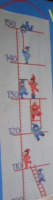 Borduurpatroon  Groeimeter Baby nr 3574, Verzenden, Nieuw, Handborduren, Patroon