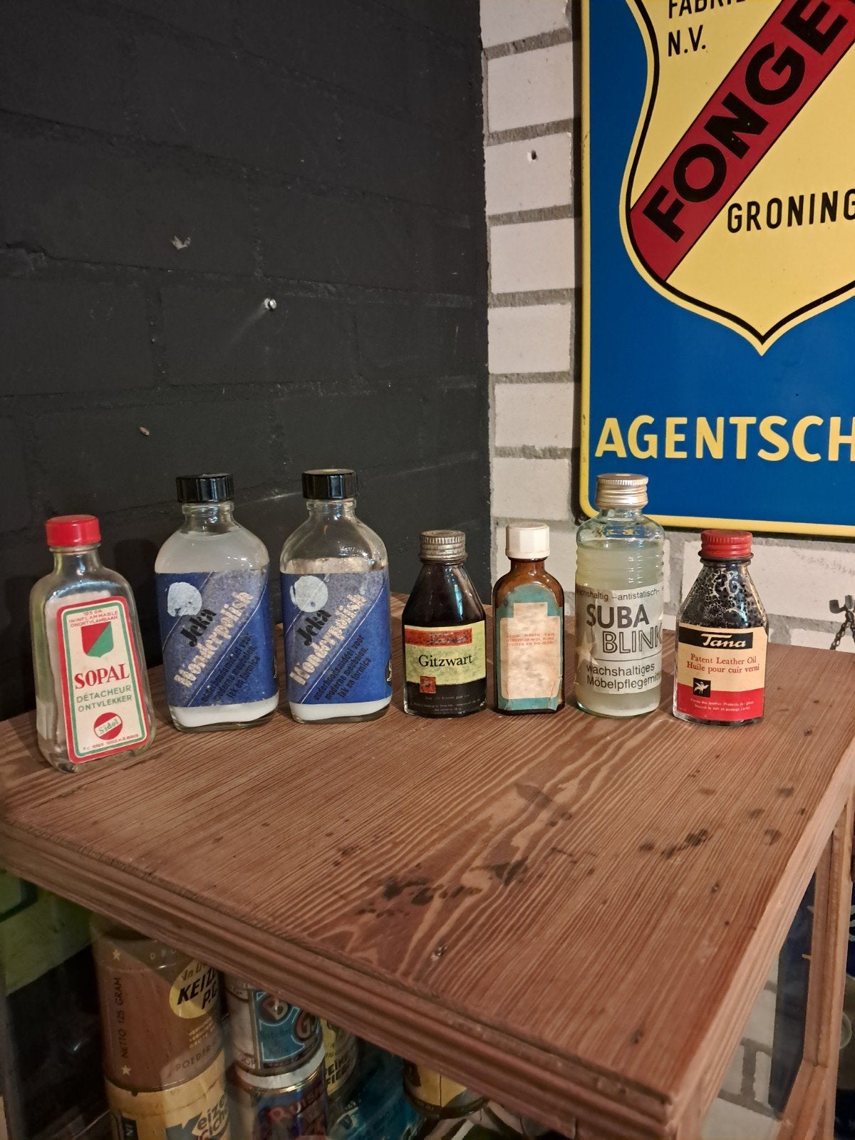 Verzameling oude flesjes. Poets etc., Ophalen of Verzenden, Gebruikt, Overige typen