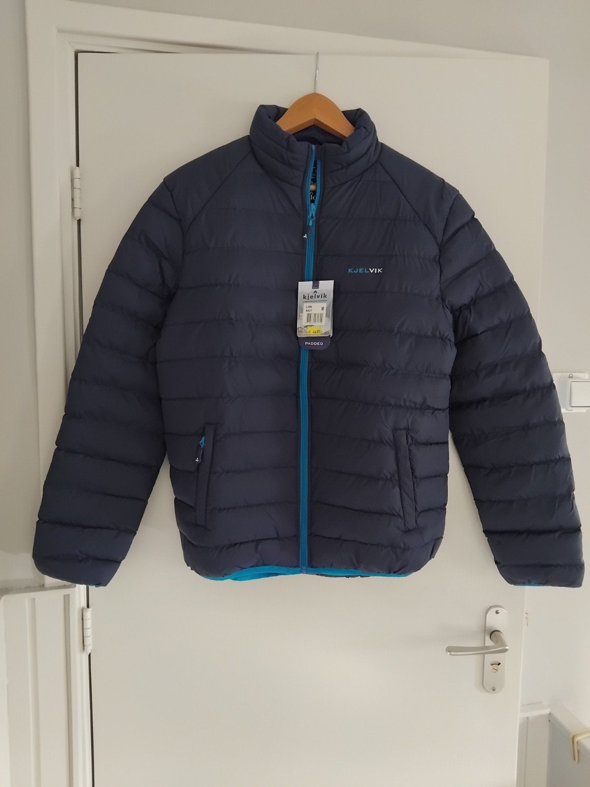 Kjelvik Liam Padded Jas - Maat M - Nieuw met kaartjes, Kleding | Heren, Ophalen of Verzenden, Nieuw, Blauw, Kjelvik