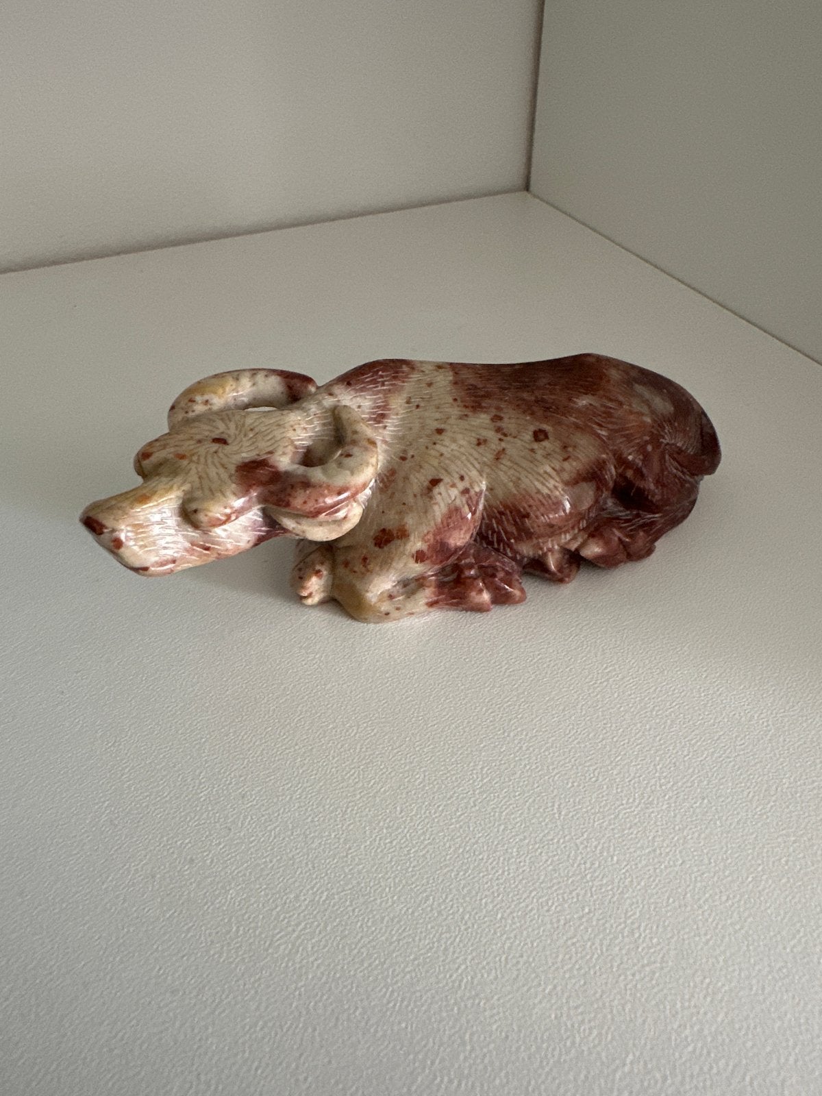 Chinees spekstenen beeldje, 18e/19e eeuw, 10,5cm, Ophalen of Verzenden