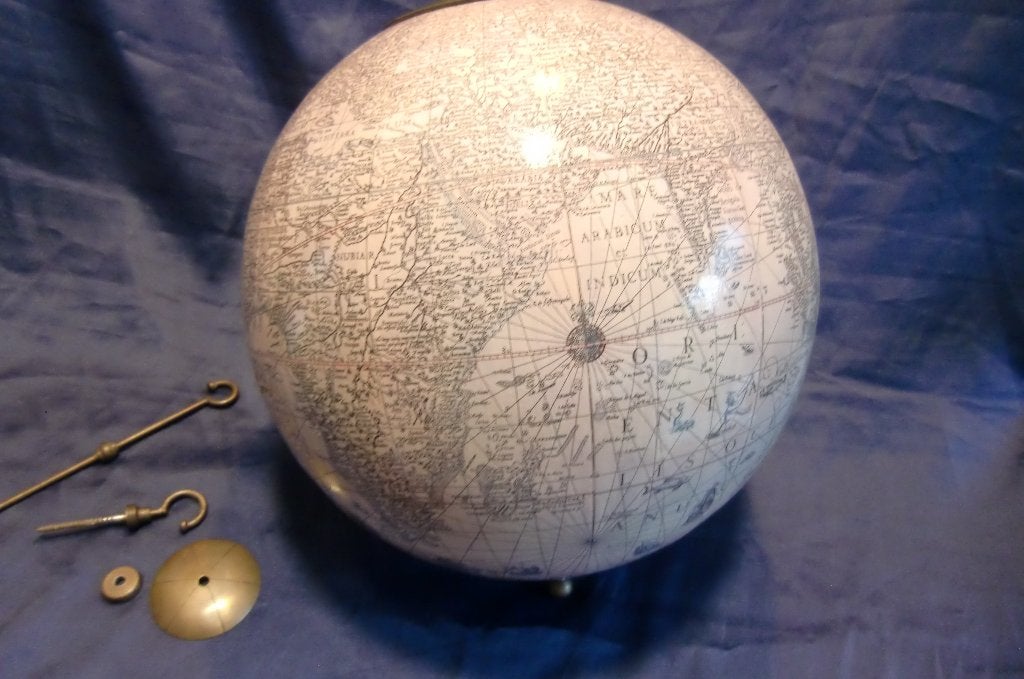 Wereldbol hangend 32cm, Ophalen of Verzenden, Gebruikt