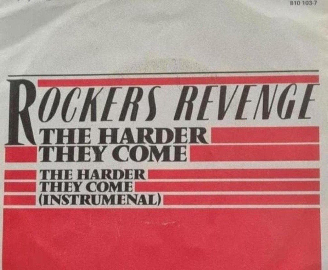 ROCKERS REVENGE - THE HARDER THEY COME, Ophalen of Verzenden, Gebruikt