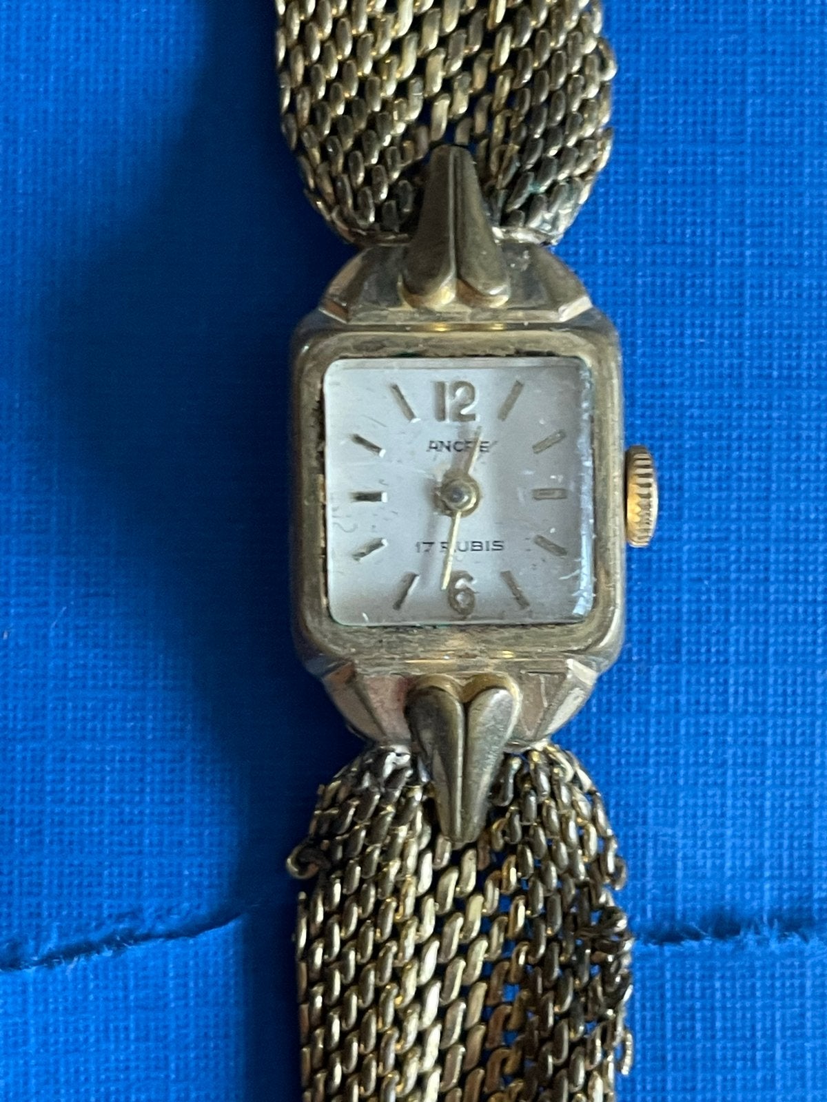 Vintage Ancre 17 Rubis Dames Polshorloge 10 KT Goldauflage, Overige merken, Gebruikt, Polshorloge, Ophalen of Verzenden