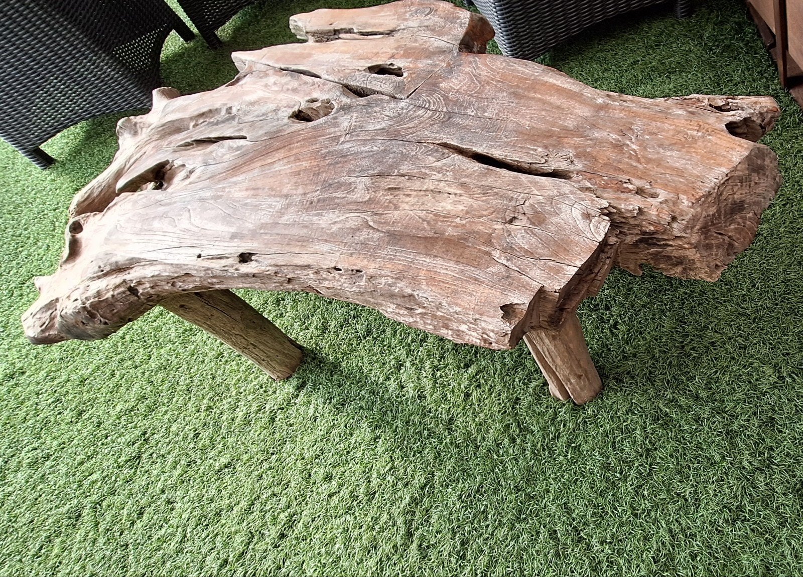 MOET NU WEG      mooie salontafel teak, Ophalen, In pot, Halfschaduw, Minder dan 100 cm