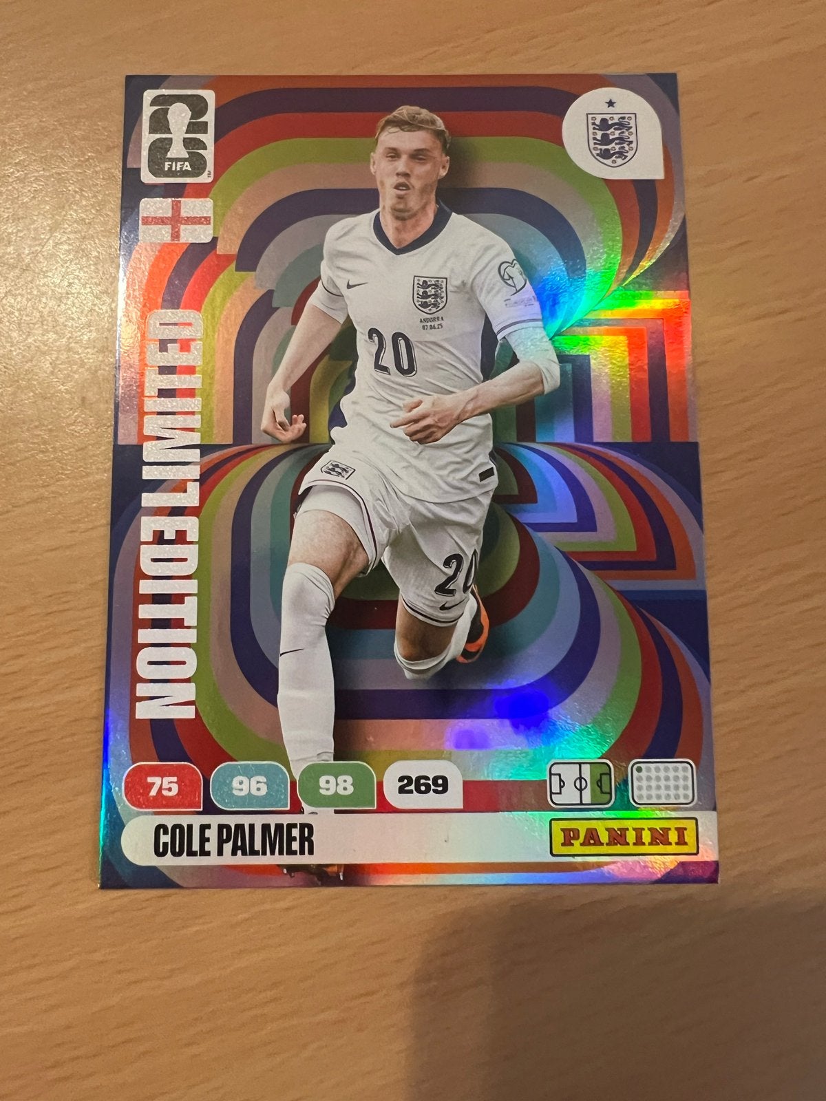 Cole Palmer Panini Limited Edition Spelerskaart XXL WK 2026, Ophalen, Zo goed als nieuw, Buitenlandse clubs, Spelerskaart