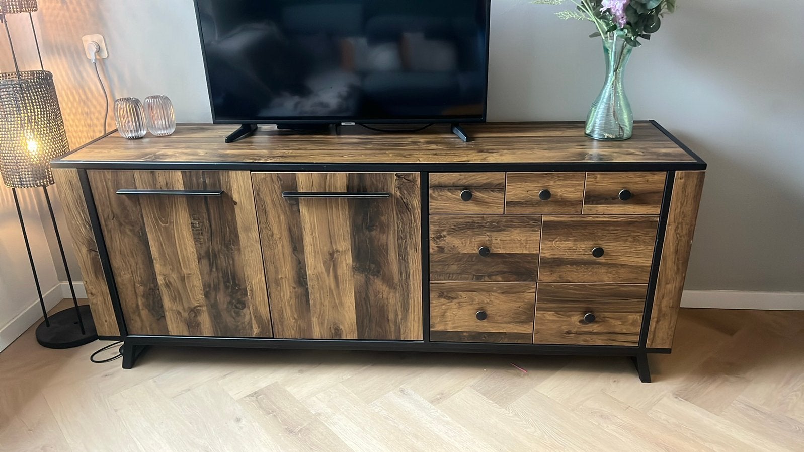 Dressoir / TV kast 190x77cm, Ophalen, Zo goed als nieuw, 25 tot 50 cm, 150 tot 200 cm