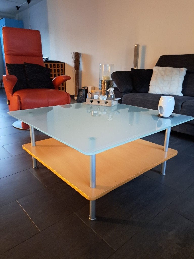Salontafel Hülsta 90x90 cm, Ophalen, 50 tot 100 cm, Vierkant, 50 tot 100 cm