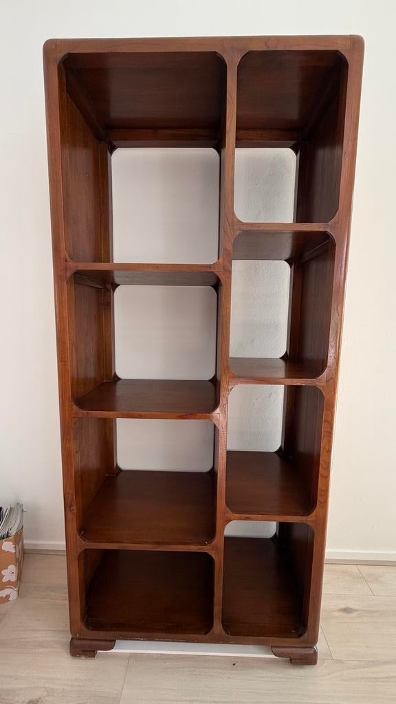 Prachtige houten kast, Ophalen, Met plank(en), Gebruikt, 200 cm of meer