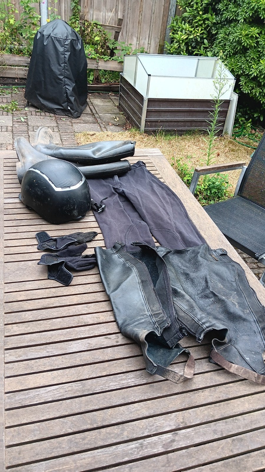 paardrijkleding, Ophalen, Dressuur, Rijhelm/cap