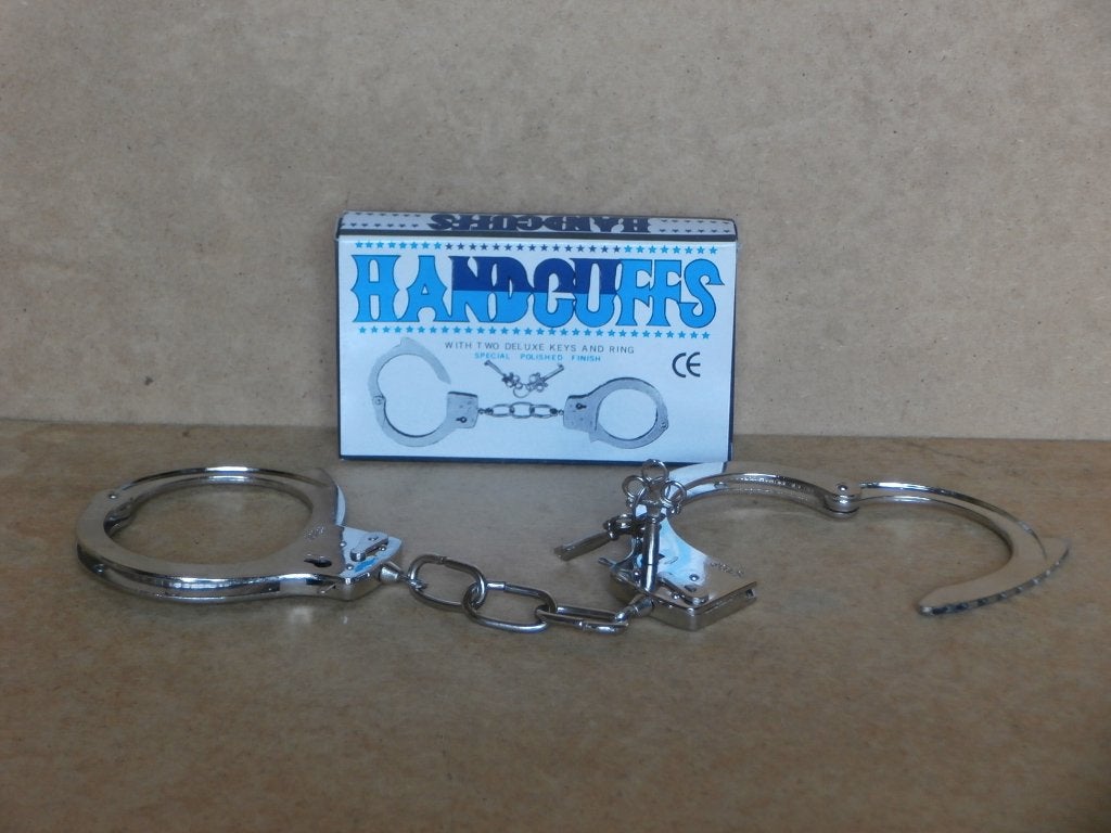 Handboeien Creative handcuffs dubbele lock & 2 sleutels rvs, Ophalen of Verzenden, Nieuw
