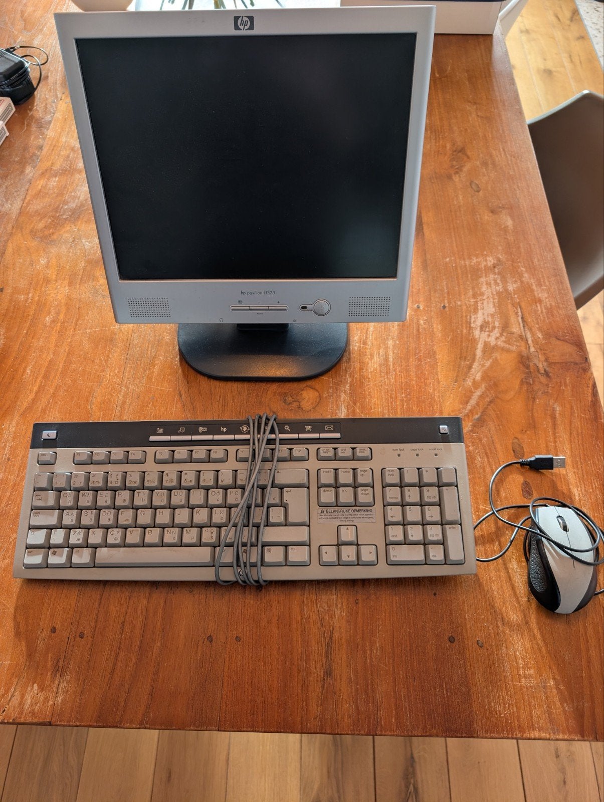 HP Pavilion f1523 + toetsenbord en muis, Computers en Software, Ophalen of Verzenden, Gebruikt, Hp